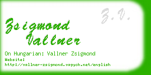zsigmond vallner business card